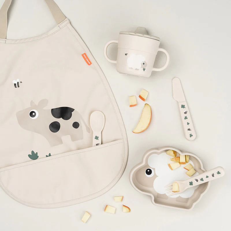 Zuignap bordje Schaap - Silicone Stick&Stay bowl - Sheepy - Sand - Done by Deer - productfoto - afbeelding 4