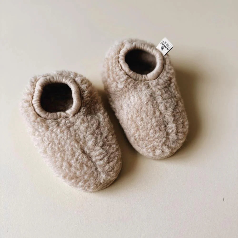 Wollen slofjes junior - 100% zuiver wol - Cloudet - Alwero - productfoto - afbeelding 2