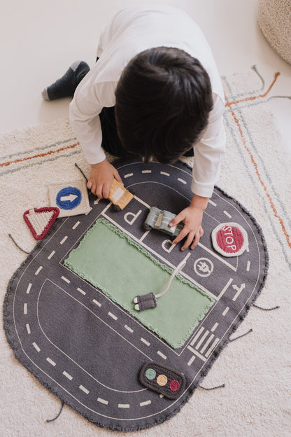 Small World Green Toy Eco-City – Textiele speelset – 50 × 65 cm – Lorena Canals