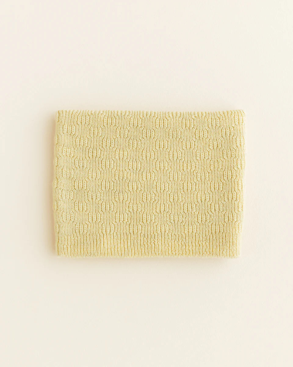 Tube scarf Gigi - 100% extra fine Italiaanse merino wol - Hvid - yellow