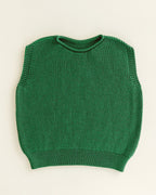 Vest Harvey Kids - 100% extra fine Italiaanse merino wol - HVID