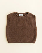 Vest Harvey - Spencer/mouwloos truitje - Merinowol - HVID - productfoto - afbeelding 7