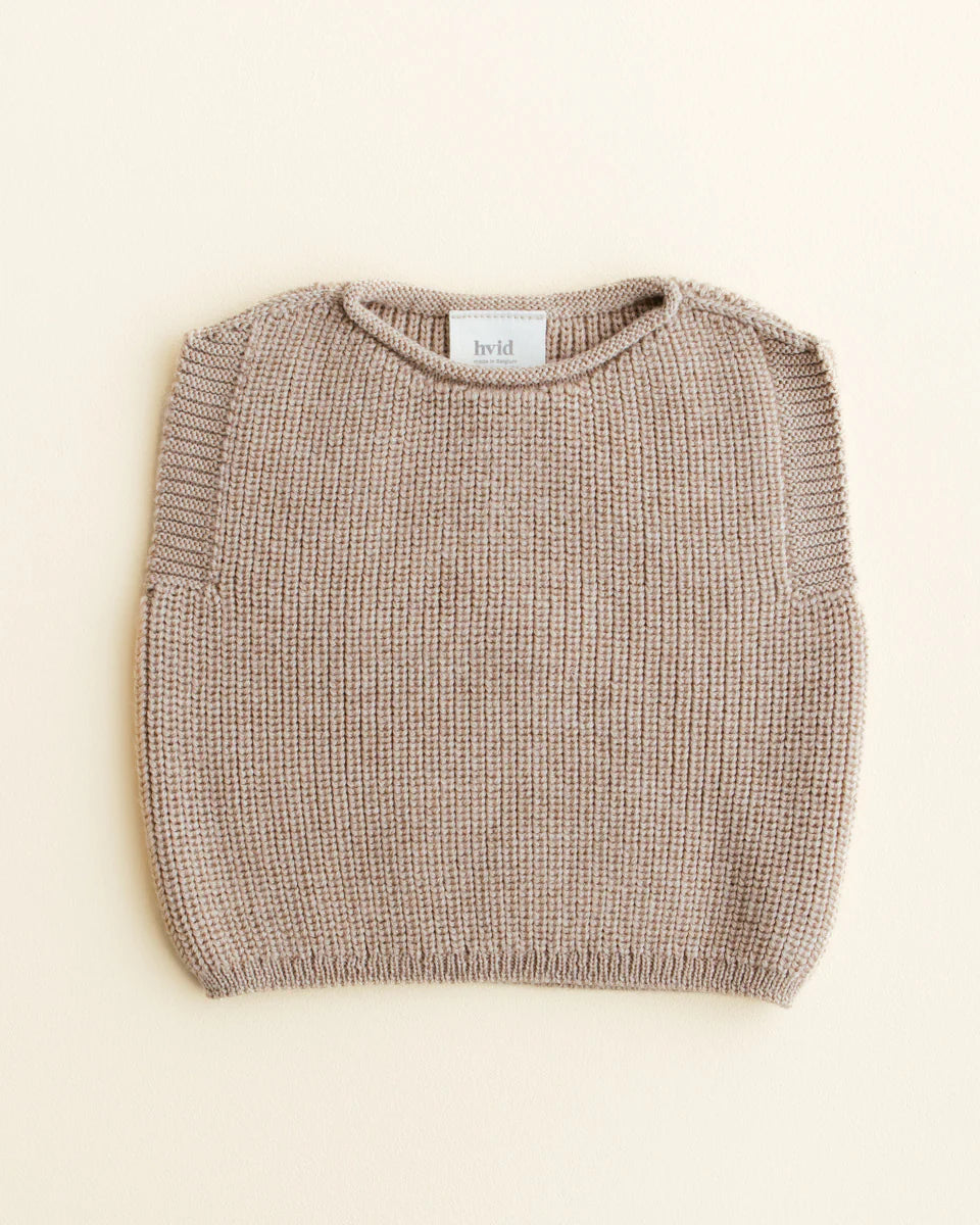 Vest Harvey - Spencer/mouwloos truitje - Merinowol - HVID - productfoto - afbeelding 5