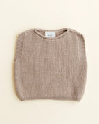 Vest Harvey - Spencer/mouwloos truitje - Merinowol - HVID - productfoto - afbeelding 5