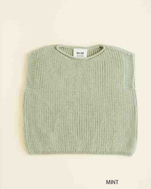 Weste Harvey - Spencer/ärmelloser Pullover - Merinowolle - HVID
