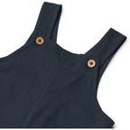 Wheat - Overall Ivan - Tuinbroekje - 100% biologisch katoen - close up navy