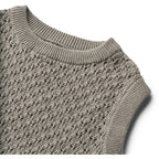 Wheat - Knit Vest Saga - Gebreide spencer - 100% biologisch katoen - close up