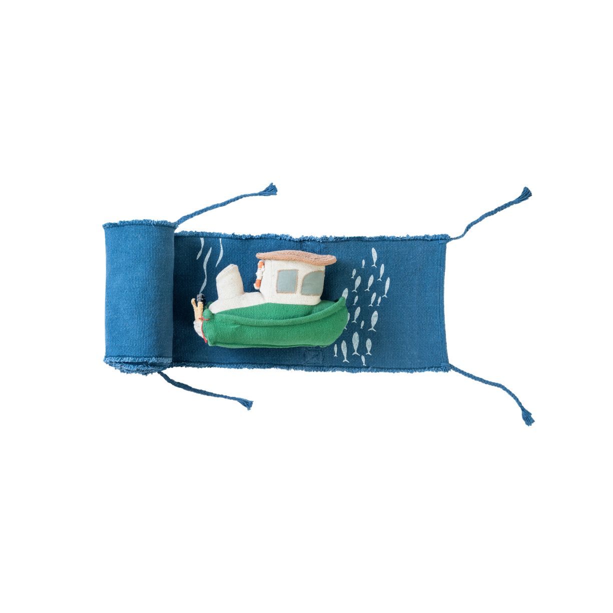Ride & Roll Sea Clean Up Boat – Educatieve speelbaan met boot – 4 meter – Lorena Canals