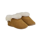 Slofjes Teddy - Suede - Camel - Huttelihut - productfoto