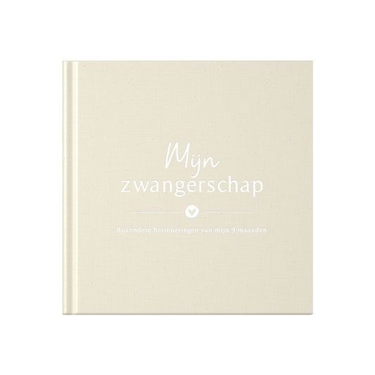 Baby-Ausfüllbuch - Ausfüllbuch Meine Schwangerschaft - Leinen Beige - Fyllbooks