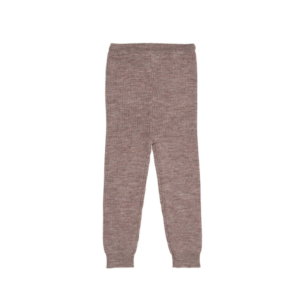 Knitted trousers - Merino Classic Rib Leggings - Merino wool - Nature Melange - Copenhagen Colors