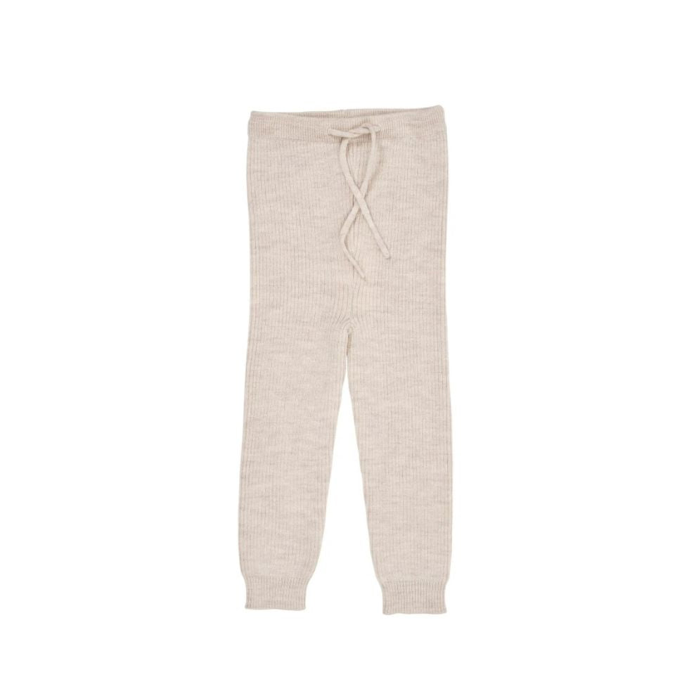 Gebreid Baby Broekje - Merino Classic Rib Leggings - Merinowol - Pale Cream - Copenhagen Colors - productfoto