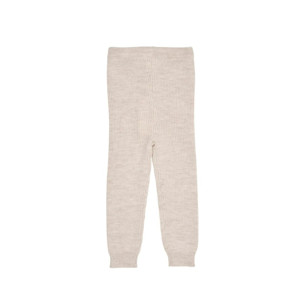 Gebreid Baby Broekje - Merino Classic Rib Leggings - Merinowol - Pale Cream - Copenhagen Colors - productfoto - afbeelding 2