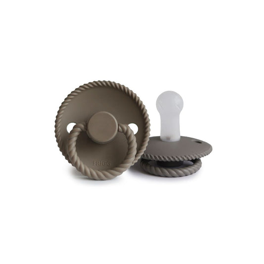 FRIGG silicone pacifier - Rope - Portobello - 100% medical silicone pacifier