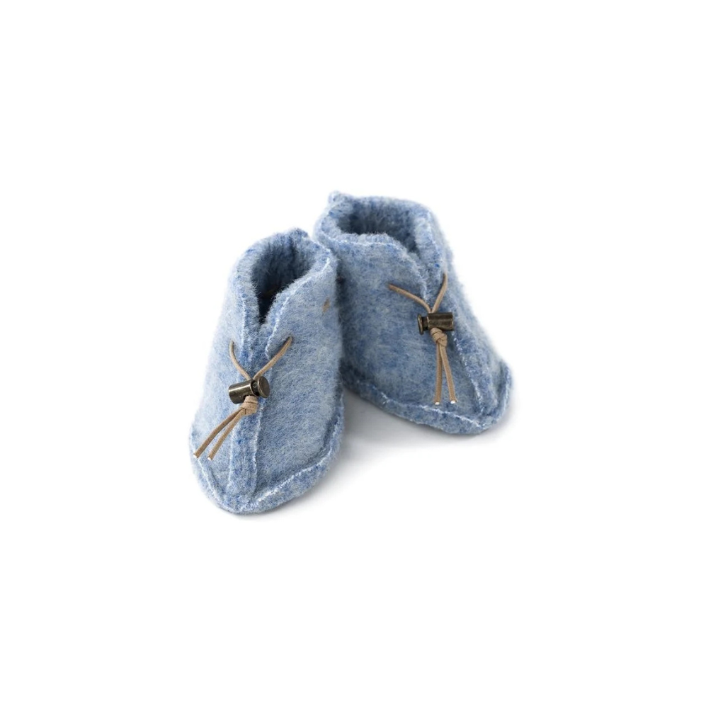 Wollene Babyschuhe - Emo - Naturwolle - Alwero