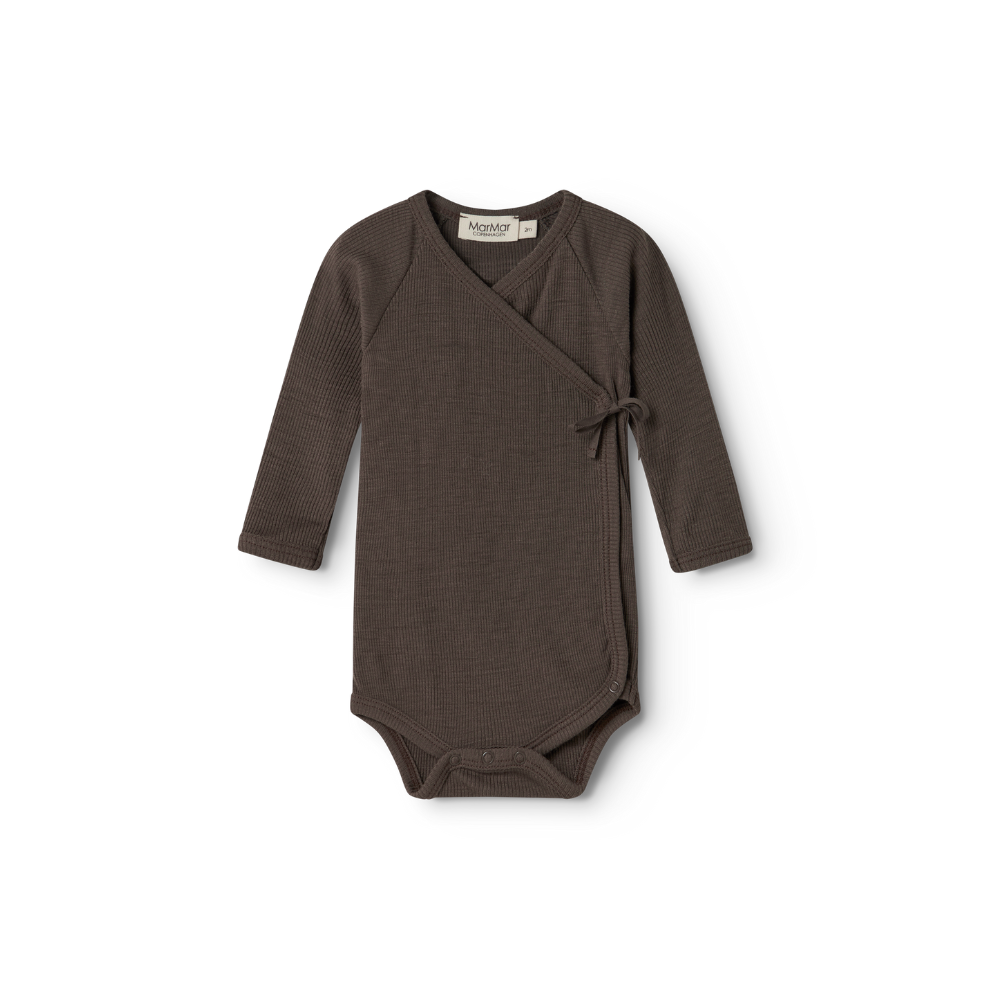 Wrap romper - Belita Wool rib - Merino wool - MarMar Copenhagen