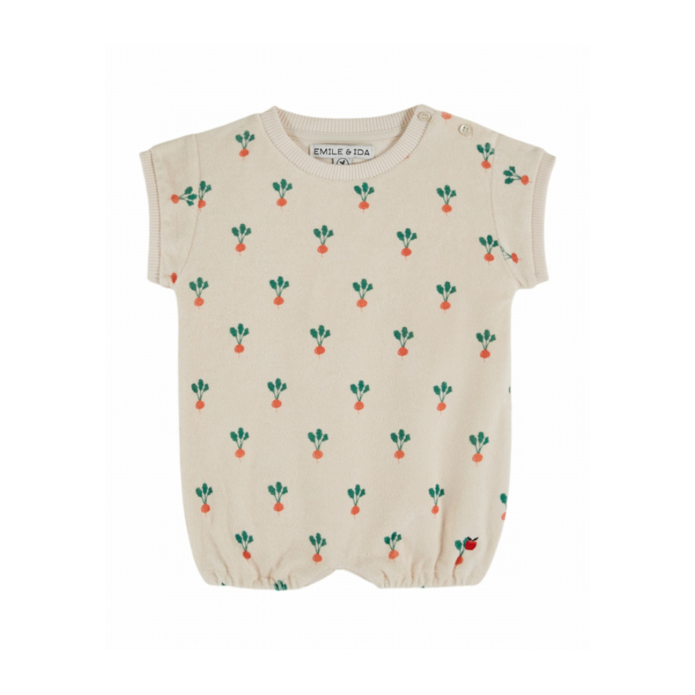 Playsuit bietjes - Badstof - Combibloomer Imprime - Emile et Ida - productfoto