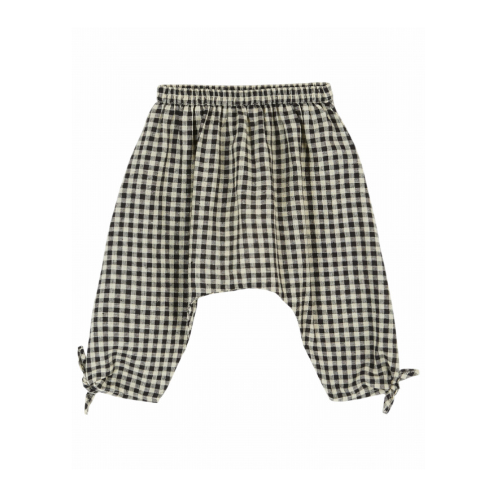 Pofbroekje ruitjes - Sarouel Bebe Gringham - Katoenmix - Emile et Ida - productfoto