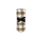 Hydrofiele doek Bianca - Vichy Nutria/Olijfgroen - Mousseline katoen - Rose in April - productfoto