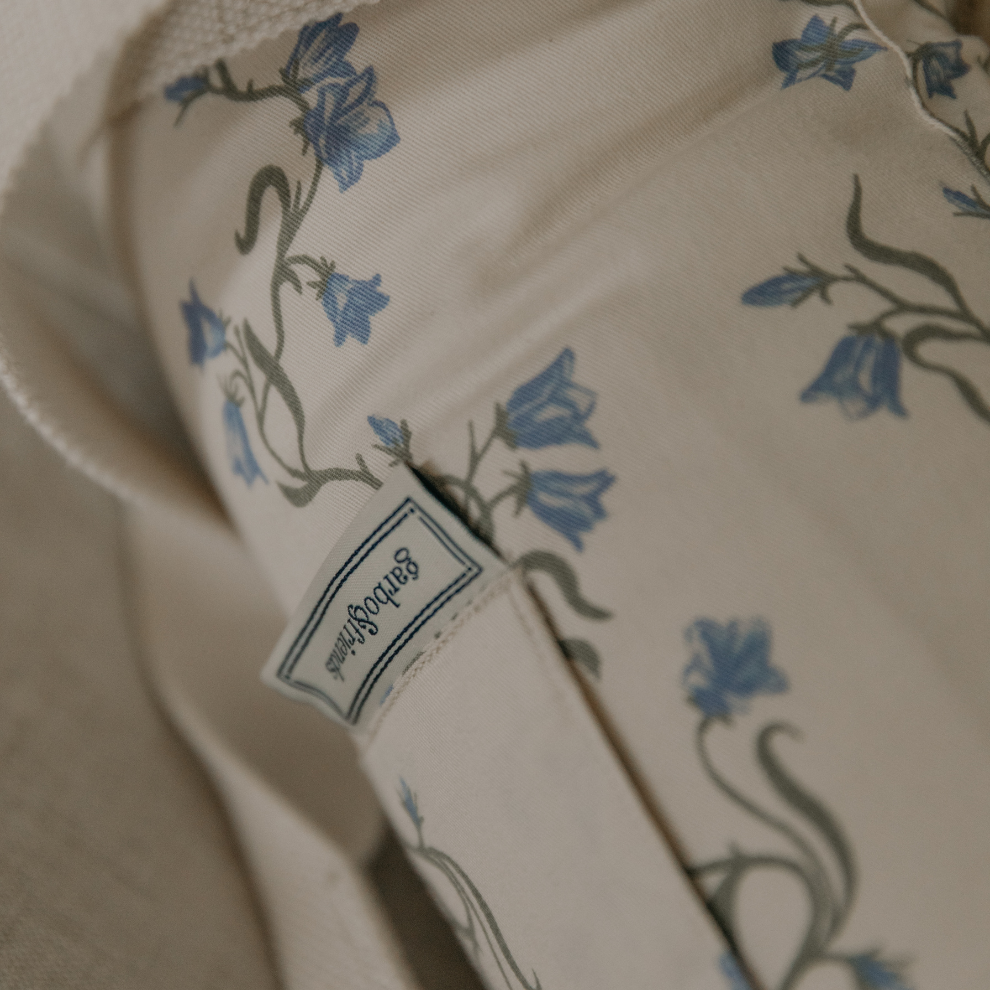 Babynest – Bellflower – Babylift – Bio-Baumwolle – Blaue Blumen – Garbo & Friends