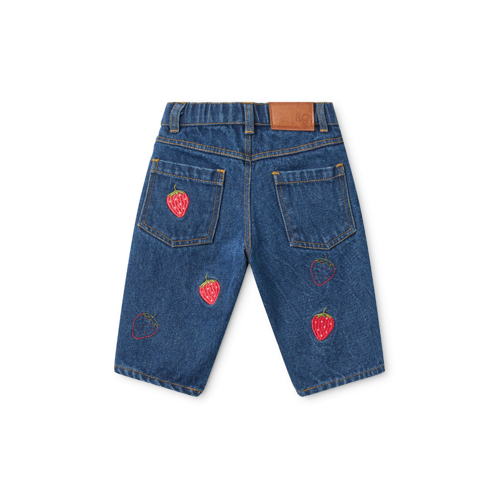 Denim broek Sage Jeans - Mid Blue - 100% katoen - Flöss - productfoto