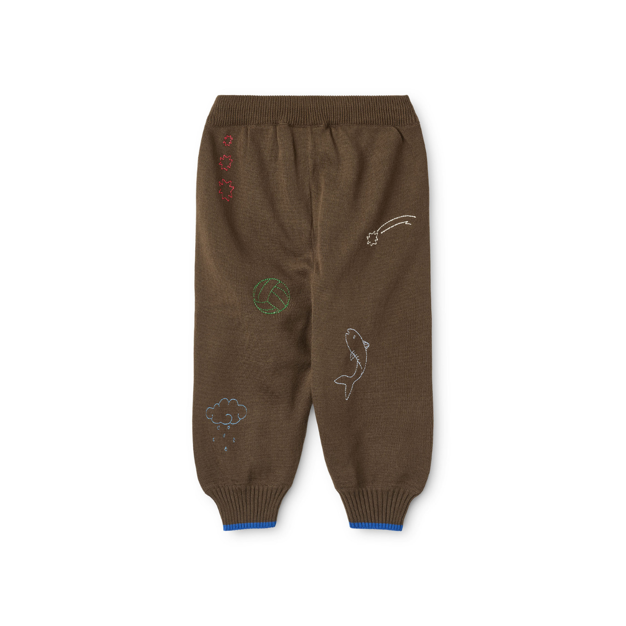 Gebreide joggingbroek Gustav - Mosswood - 100% katoen - Flöss - productfoto