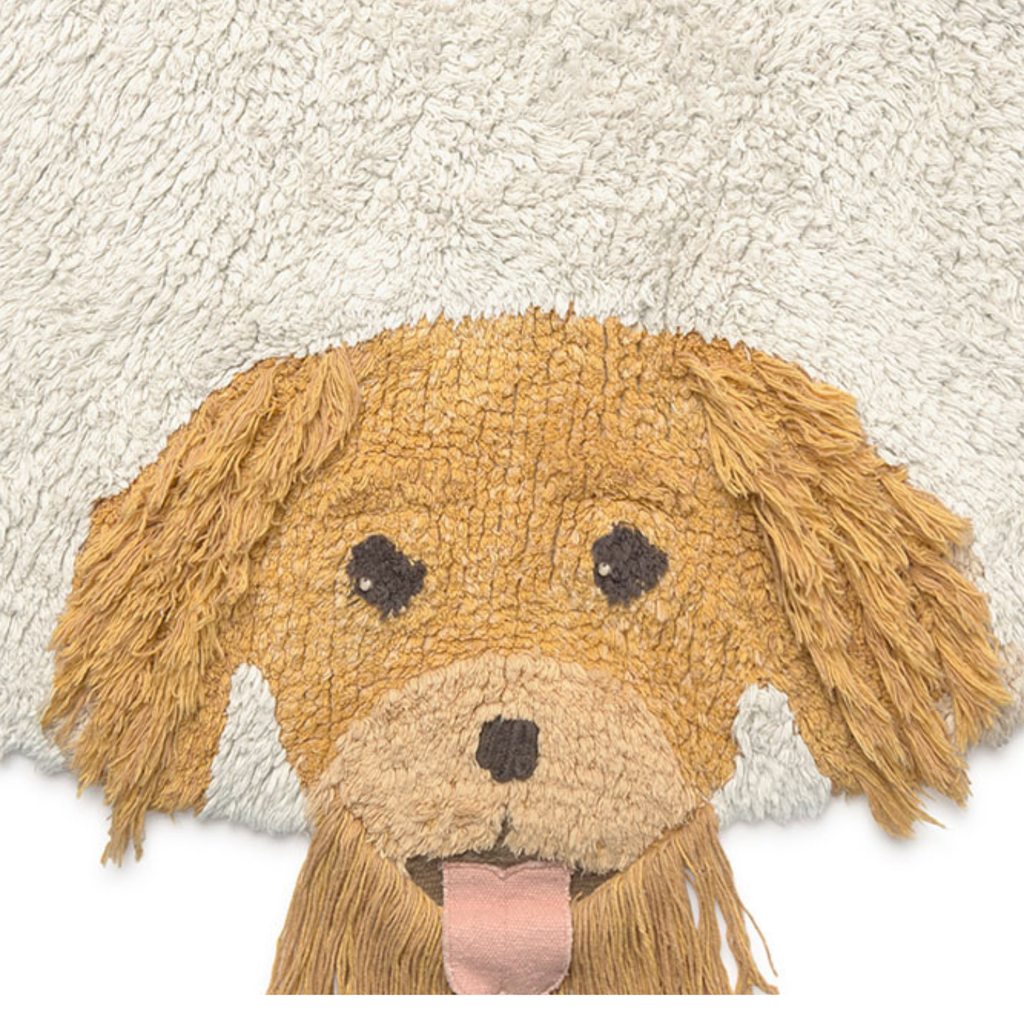 Wasbaar vloerkleed Dogs - Naturel - Ø 140 cm - Lorena Canals - productfoto - afbeelding 8