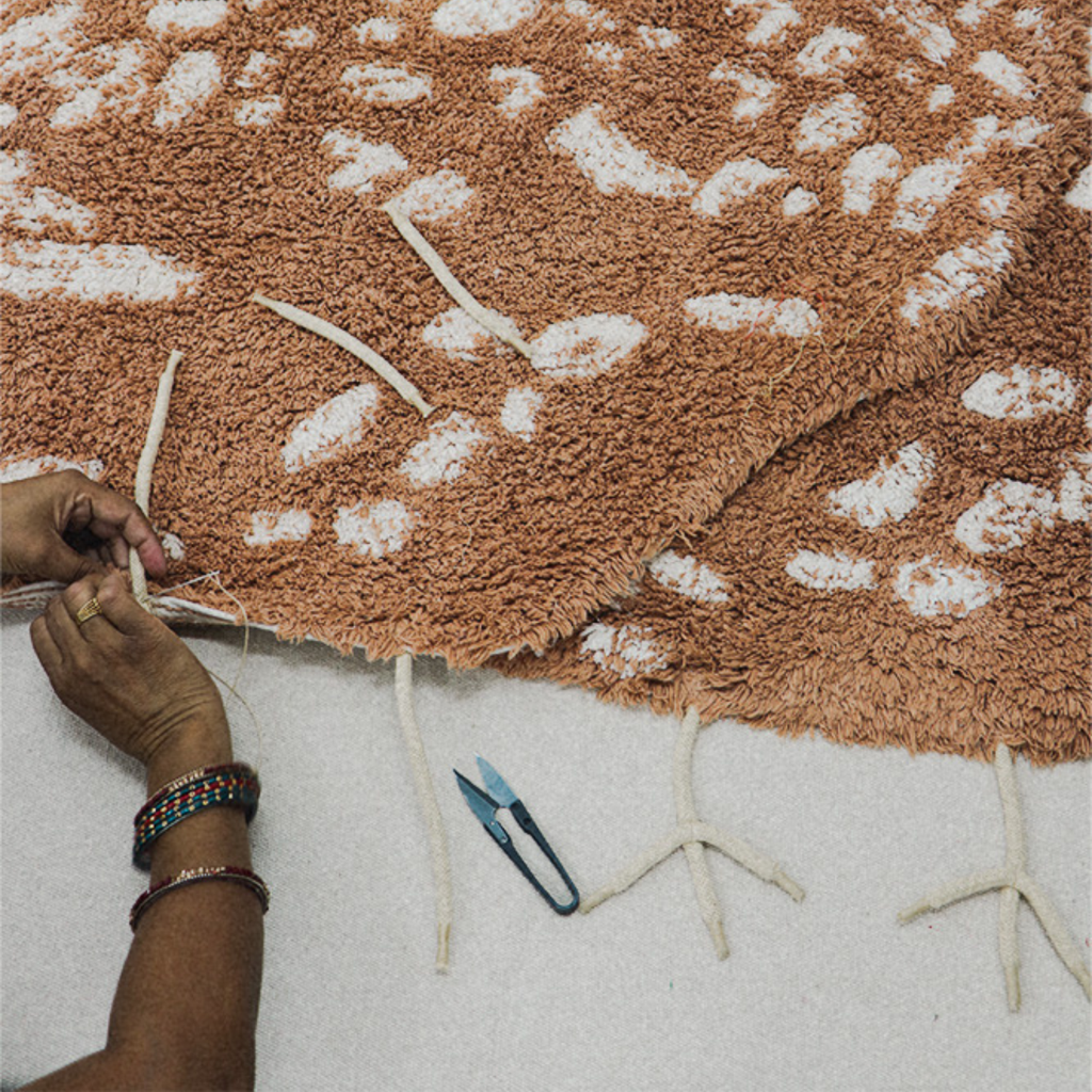 Washable Rug Chicken - Wasbaar vloerkleed kip - Katoen - Lorena Canals - productfoto - afbeelding 6