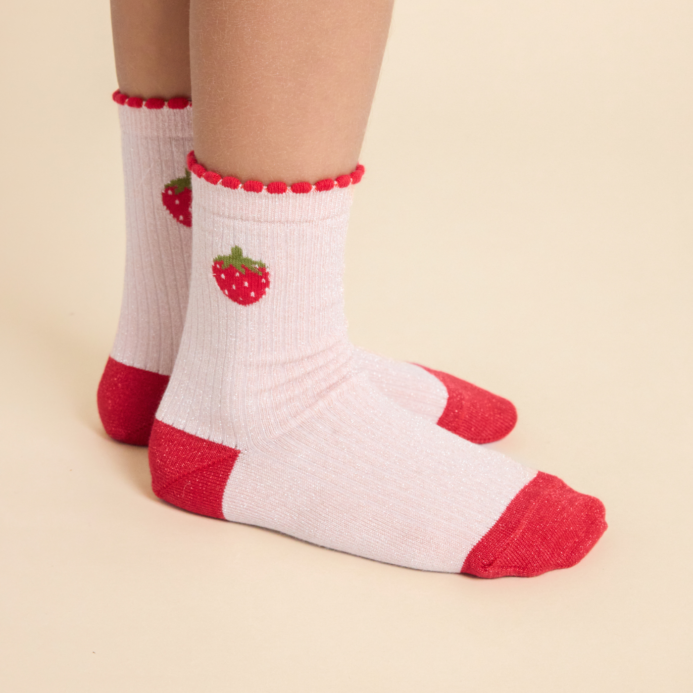 Sokkenset Vibe Socks 2-pack – Glitter Berry – Katoen – Flöss