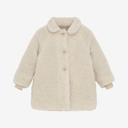 Teddyjacke - Merinowolle - Zement/Beige - Huttelihut