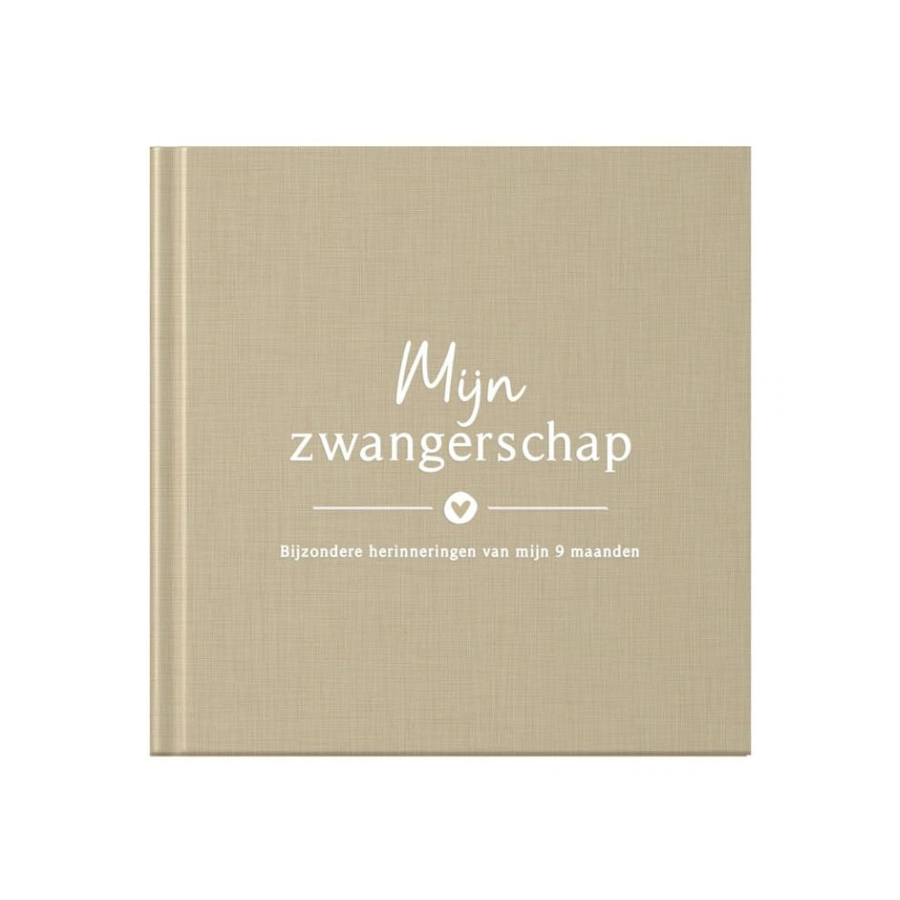 Baby invulboekje - Invulboek Mijn Zwangerschap - Linnen Taupe - Fyllbooks - productfoto