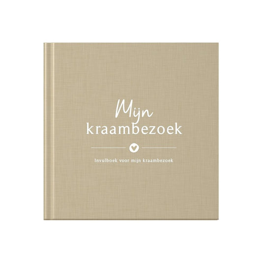 Babytagebuch - Mein Wochenbettbesuch - Leinen Taupe - Fyllbooks