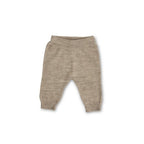 Gebreid broekje - Merino wol - Flat knit - Beige - Smallstuff - productfoto