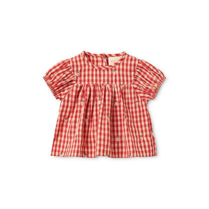 Baby set Molly - Cotton - Red/pink - Strawberries - Flöss