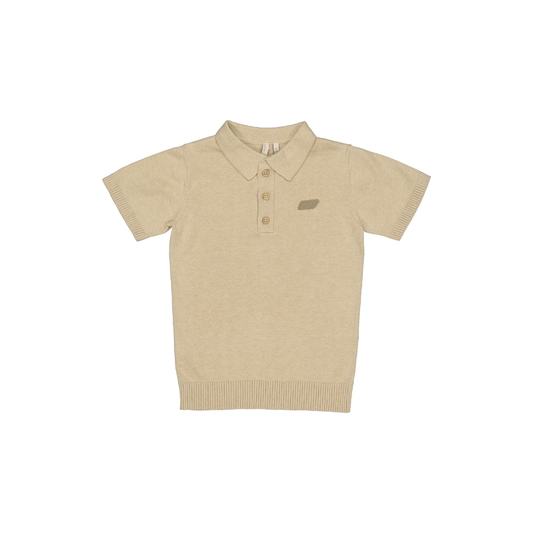 Fine-knit polo shirt Benny - Cotton - Beige - Levv Labels