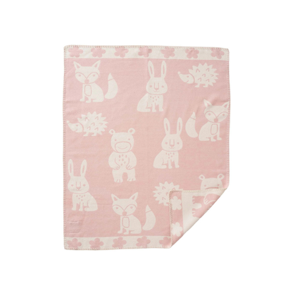 Cradle blanket organic cotton - 70x90cm - Smile - Forest Animals - Klippan