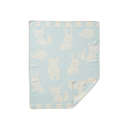 Cradle blanket organic cotton - 70x90cm - Smile - Forest Animals - Klippan