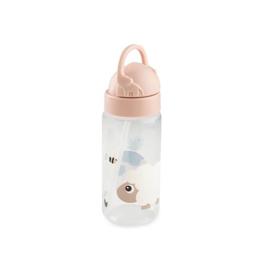 Trinkflasche mit Strohhalm – Tiny Farm – Powder – 350 ml – Done by Deer