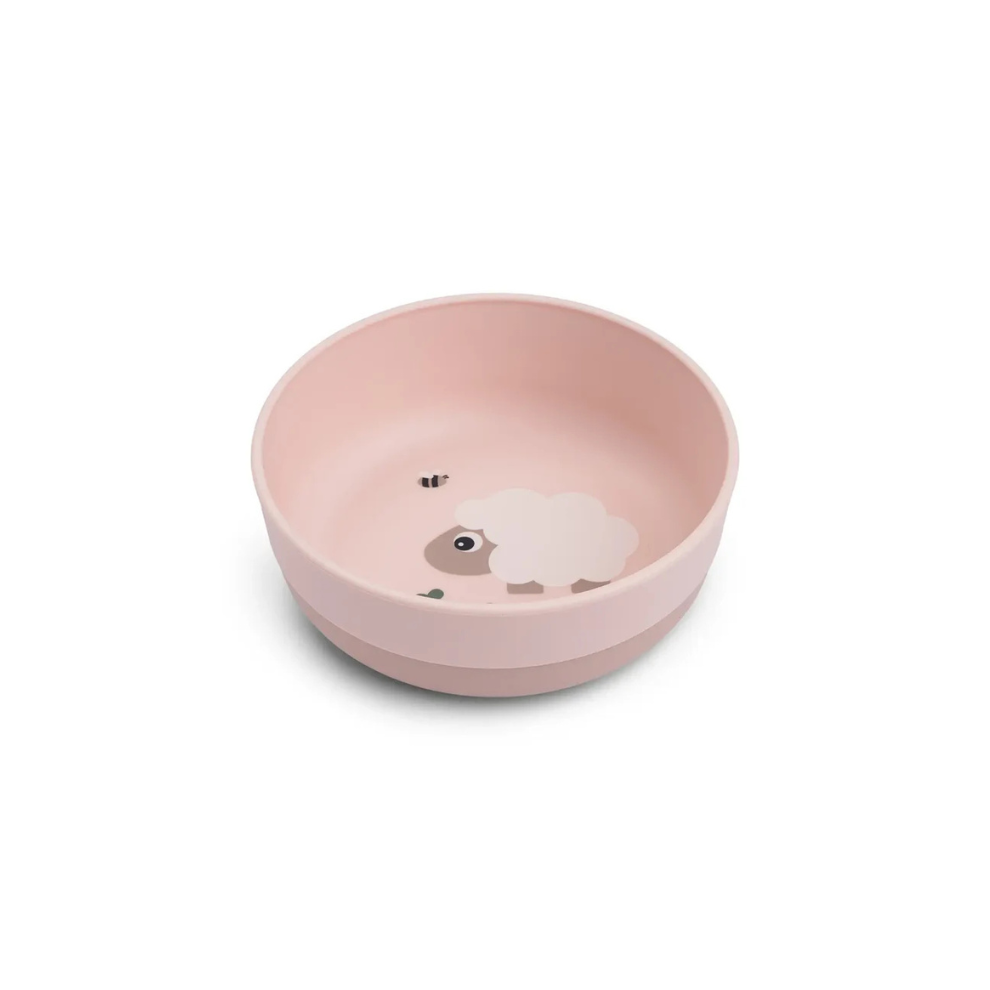 Anti slip kommetje - Foodie bowl - Tiny farm - Powder - Done by Deer - productfoto - afbeelding 4