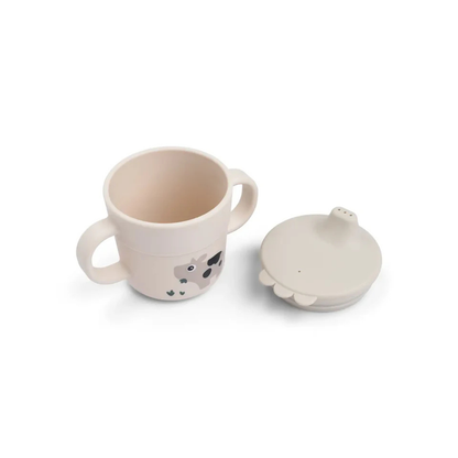 Training cup - Two handles - Foodie spout cup - Tiny farm - Sand - Done by Deer