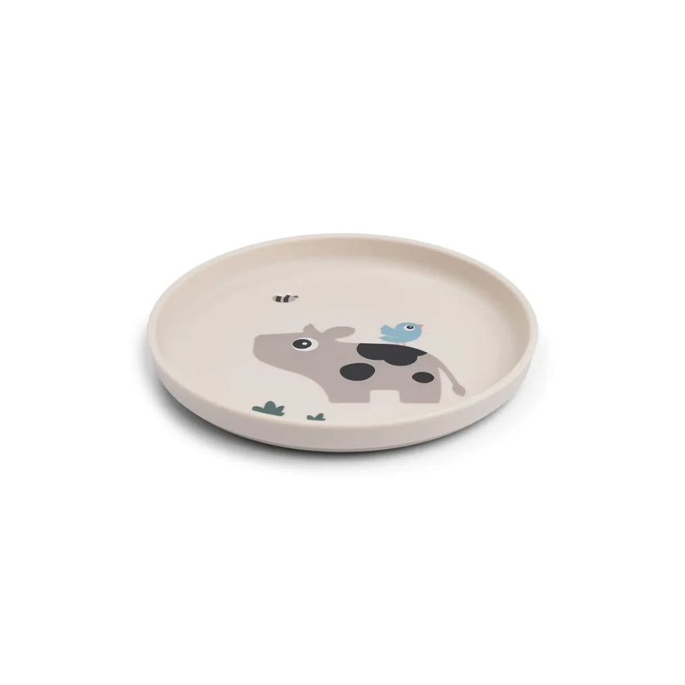 Non-slip plate - Foodie plate - Tiny farm - Sand - Done by Deer