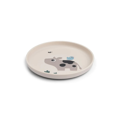 Non-slip plate - Foodie plate - Tiny farm - Sand - Done by Deer