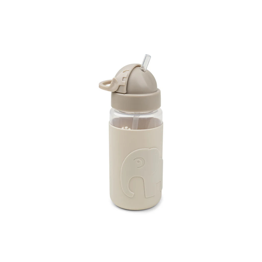 Trinkflasche mit Strohhalm - Easy-grip straw bottle - Elphee - Sand - 350 ml - Done by Deer