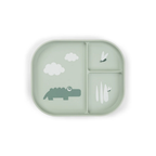Fächer-Teller - Foodie compartment plate - Croco - Green - Done by Deer