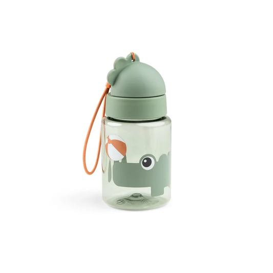 Trinkflasche mit Strohhalm - Playground - Croco/Green - 280 ml - Done by Deer