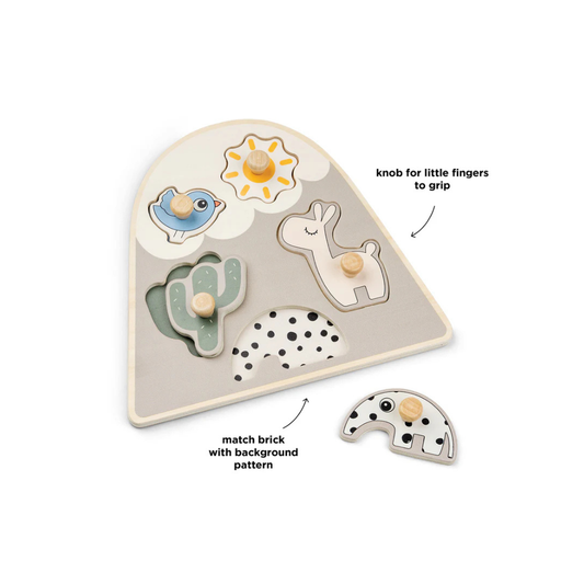 Legpuzzel - Steckpuzzle - Lalee - Sand - Done by Deer