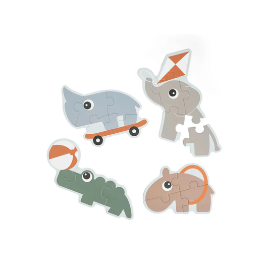 Erstes Puzzle - First jigsaw puzzle set - 2+ Jahre - Playground - Colour mix - Done by Deer