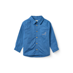 Overhemd top Eagle - Biologisch katoen - Ocean Blue/Kobalt blauw - Copenhagen Colors - productfoto