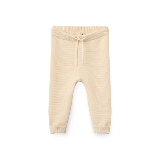 Knitted Pants - Cotton Baby Leggings - Organic Cotton - Ecru/Cream - Copenhagen Colors