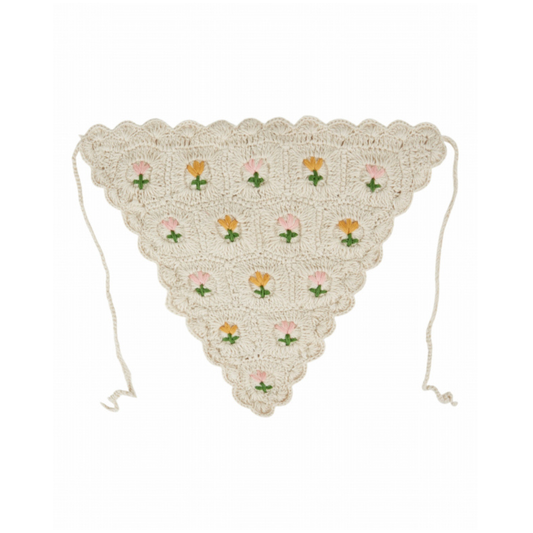Haarbandana Tulpen - Häkeltuch - Baumwolle - Emile et Ida